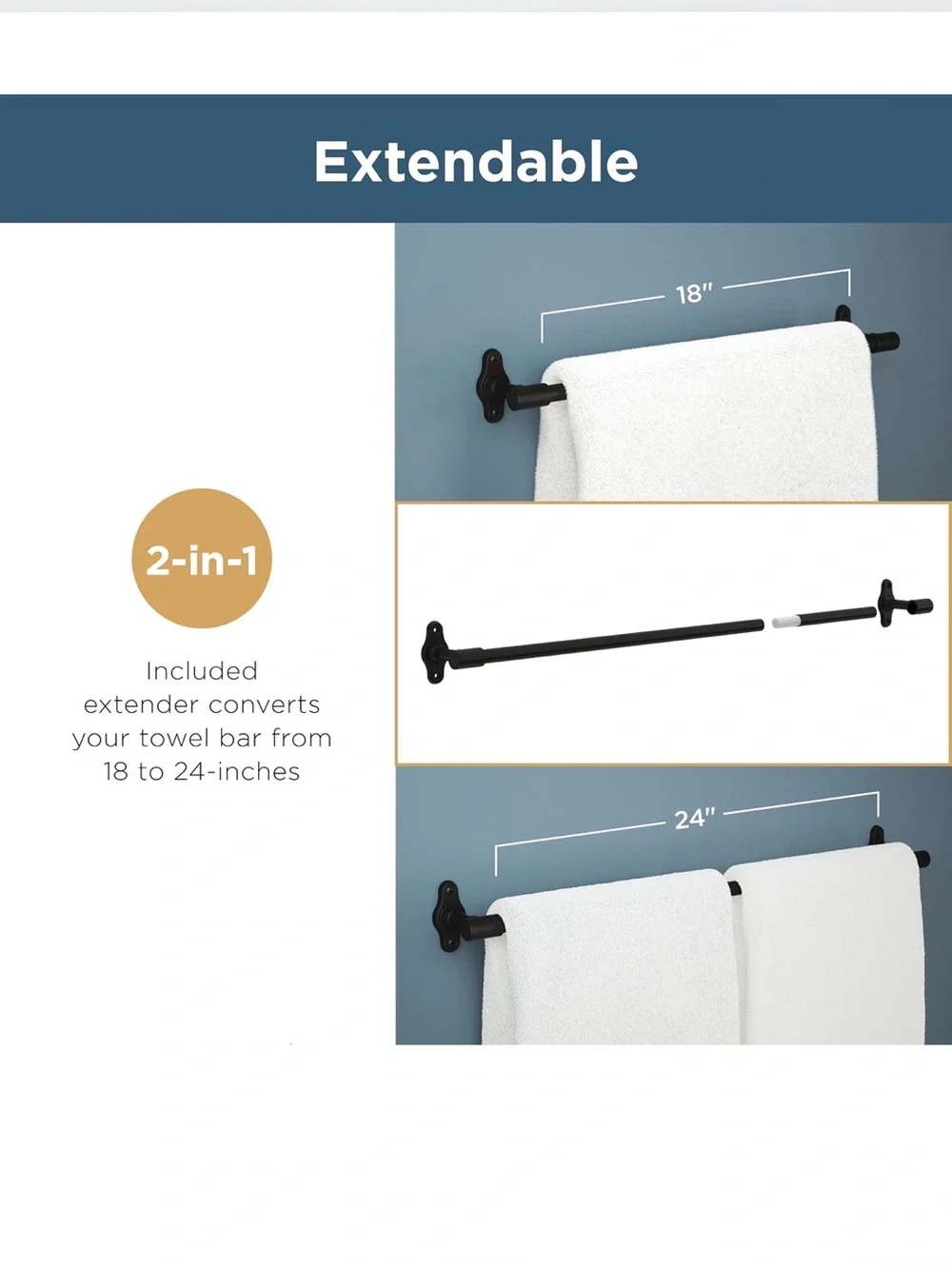 Franklin Brass Woodruff Towel Rack, Satin Gold (NEW!)